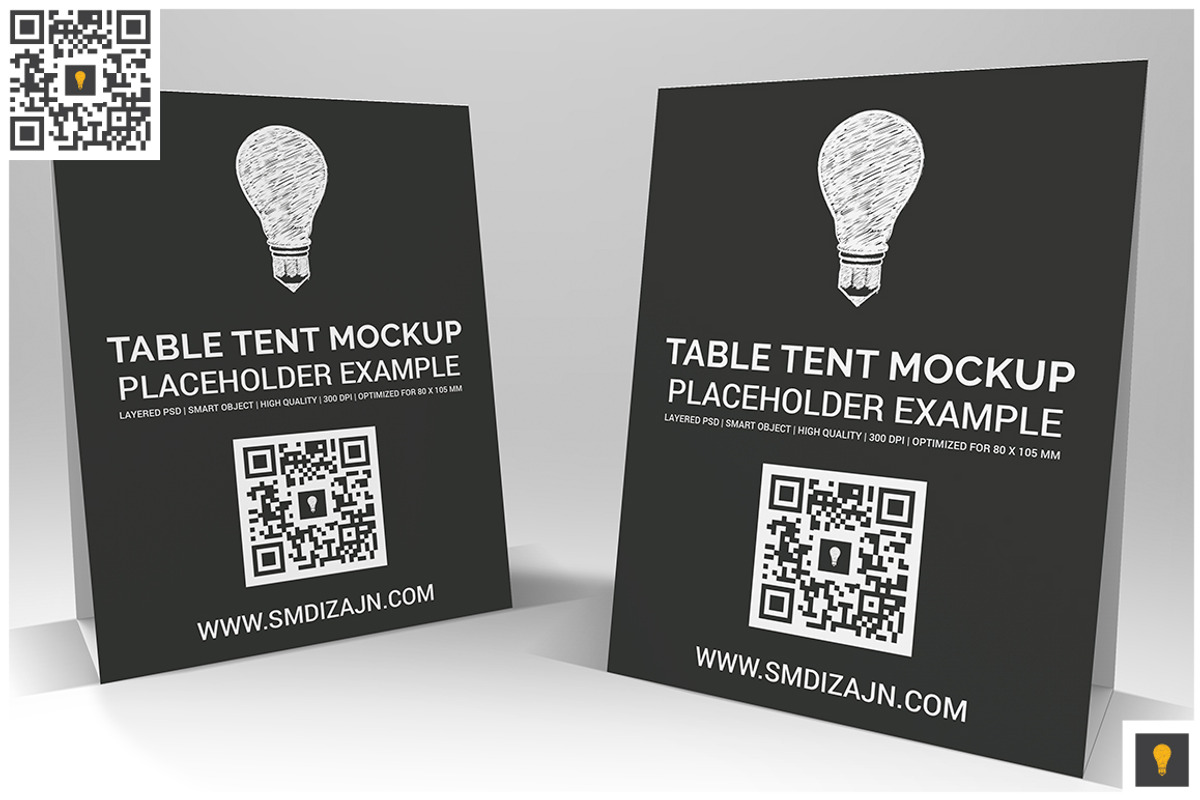 Table Tent Mockup, a Mockup by Shocky Design Studio (Photo 4 of 6)