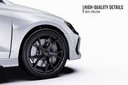 Performance Sportback Hatchback Set, an Advertising Mockup by Halal Graphic Studio (Thumbnail 4 of 12)