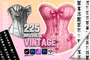 Procreate Vintage Clothes brushes, a Brush Add-On by Revabrush (Thumbnail 1 of 10)