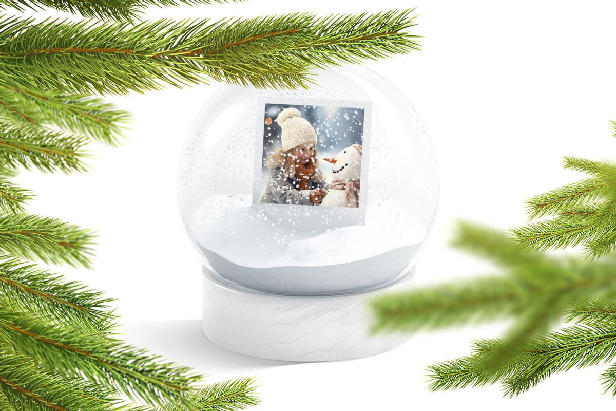 Snow Globe Animated Mockup, a Product Mockup by rebrandy (Photo 4 of 11)