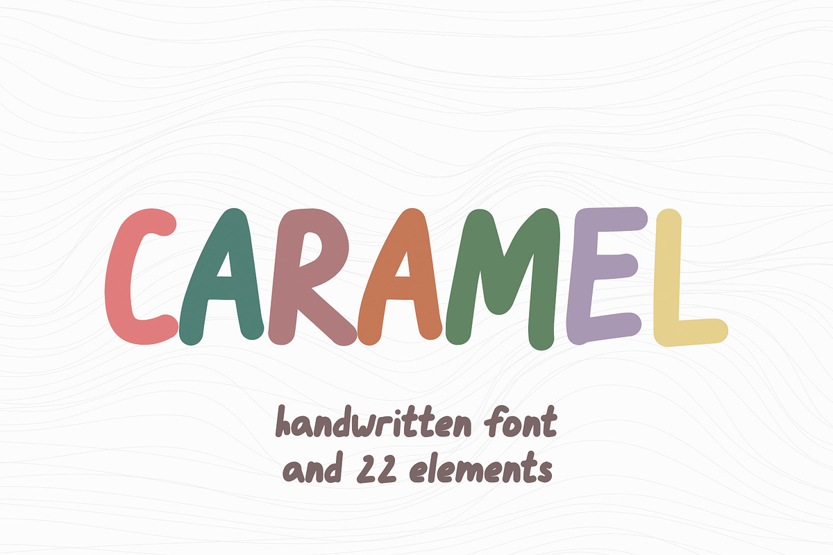 CARAMEL I Kids Font, a Sans Serif Font by PudraART (Photo 1 of 7)