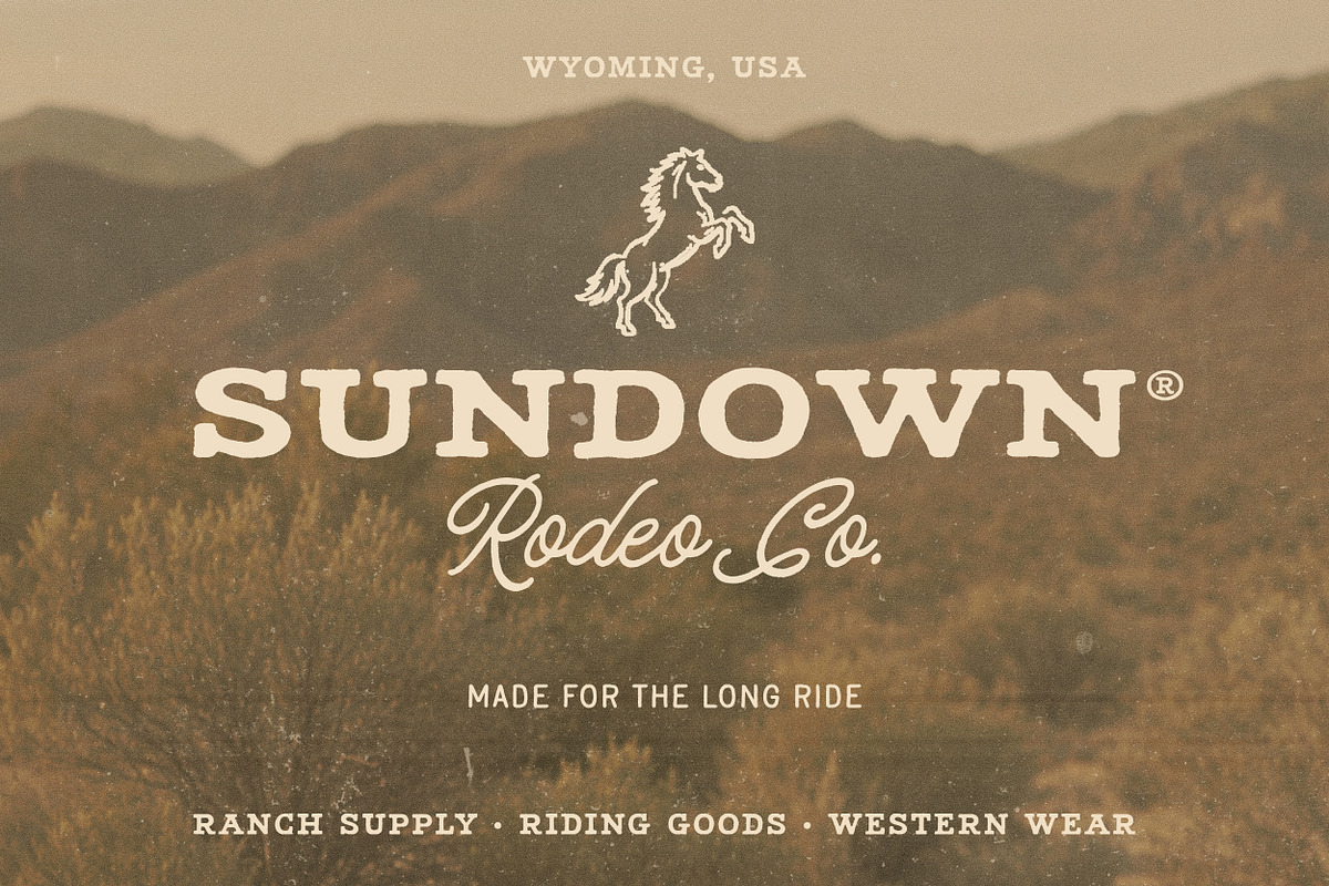Ramblin Rose - Western Font Trio, a Handwritten Font by Davide Bassu (Photo 3 of 9)