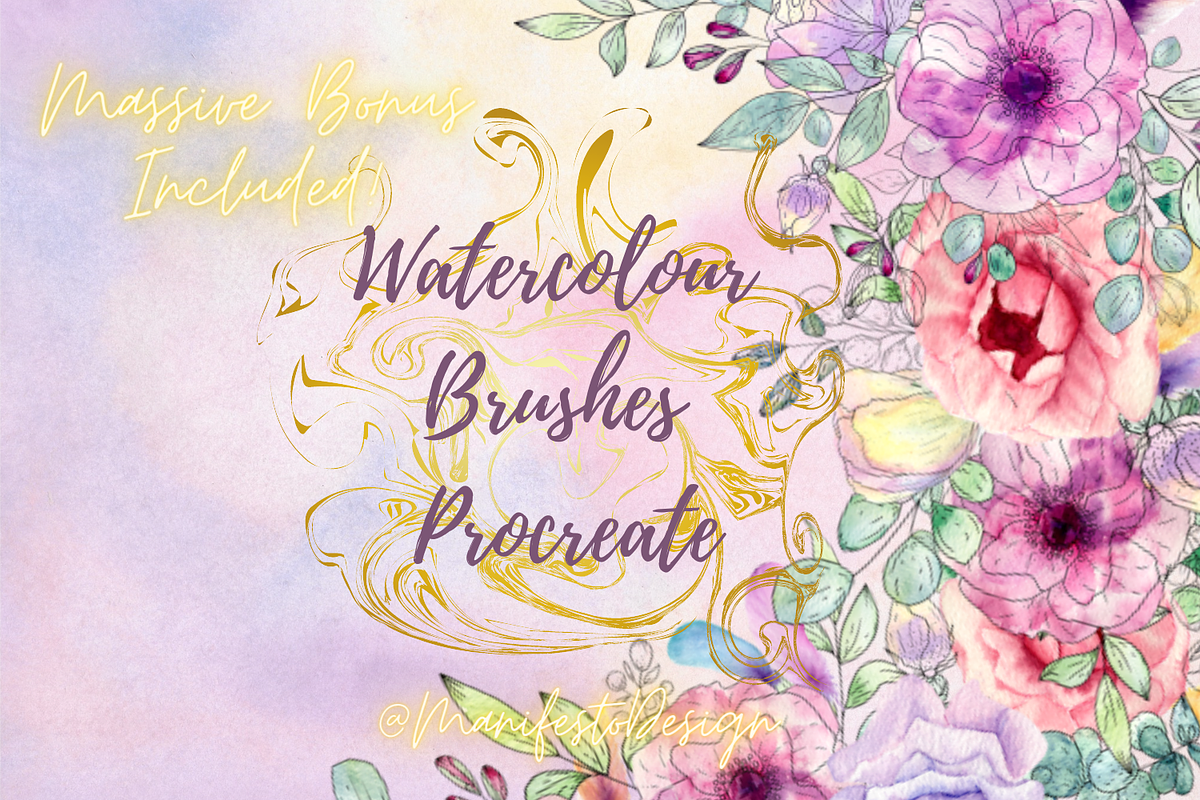125 Luxury Watercolor Brushes, a Brush Add-On by Manifesto Design Gallery (Photo 2 of 29)