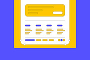Line Wireframe Website Landing Page, a Landing Page Template by ContestDesign (Thumbnail 6 of 6)