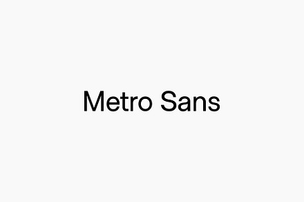 Metro Sans - Full Family