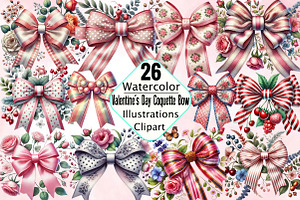 Valentine's Day Coquette Bow Sublima, an Illustration by SVGArt