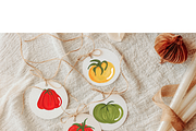 Oil Pastel Whimsical Tomatoes Set, a Food Illustration by Oleksandra Illustrates (Thumbnail 15 of 16)
