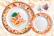 Apricot Fruits & Flowers, watercolor, a Food Illustration by EL_SUHOVA (Thumbnail 4 of 17)