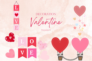 Valentine Decoration Elements