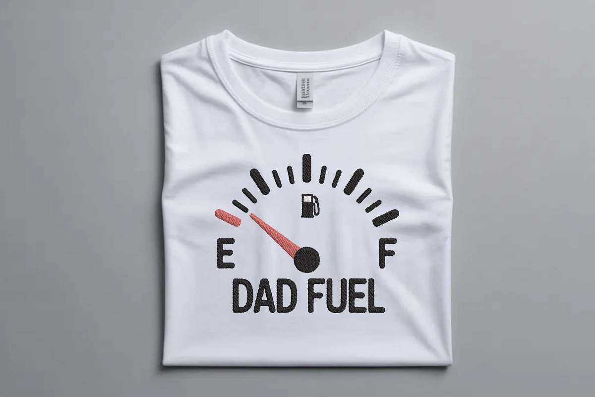 Dad Fuel Funny Gauge Embroidery, a Decorative Illustration by Purpose Ekbal (Photo 2 of 3)