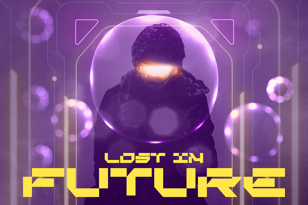 Cyber Grid - Cyber Crypto Font, a Sans Serif Font by Almarkhatype (Photo 13 of 15)