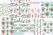 Holly Jolly Christmas watercolor set, a Decorative Illustration by MariArtySpace (Thumbnail 4 of 7)