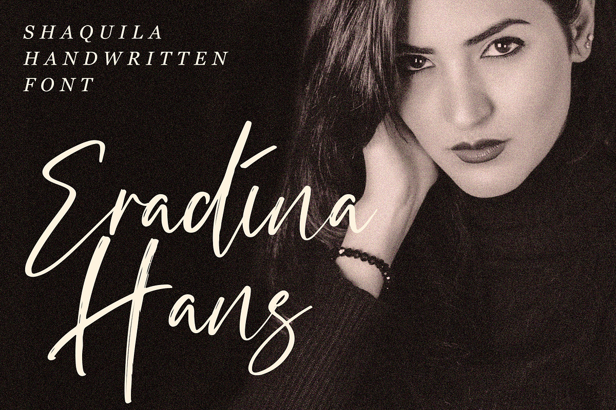 Shaquila Handwritten Font, a Script Font by Lythcreative (Photo 7 of 8)
