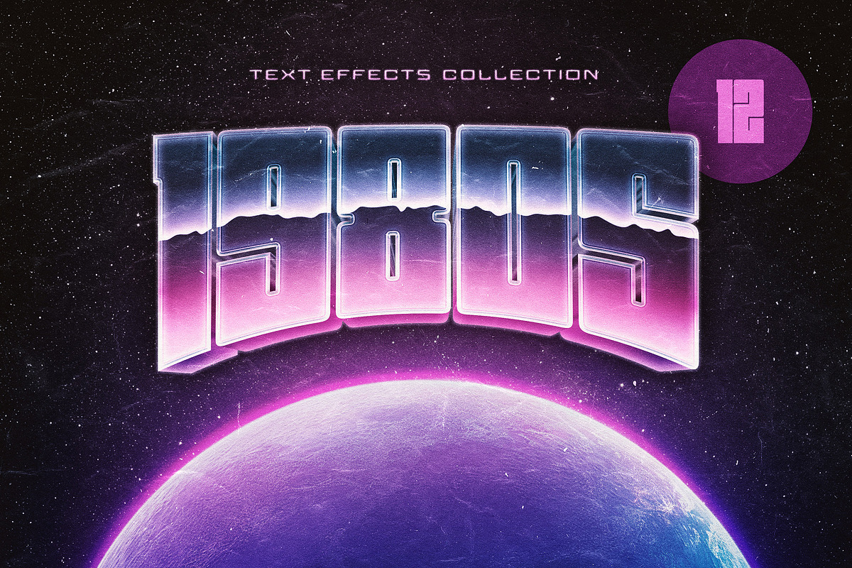 80s Text Effects Collection, a Layer Style Add-On by pixelbuddha.net (Photo 1 of 15)