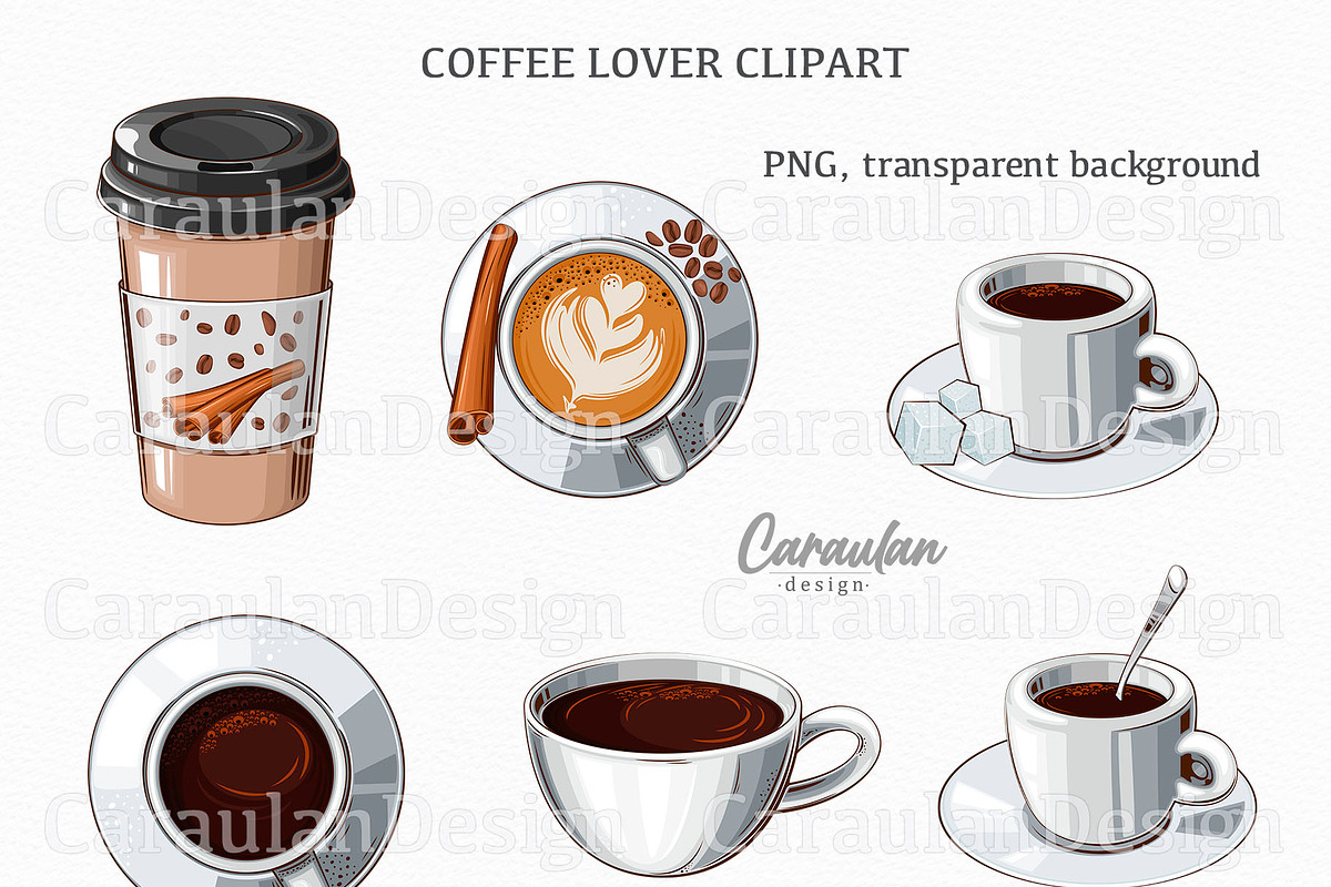 Coffee Lover Collection, a Food Illustration by Serghei Caraulan (Photo 2 of 3)