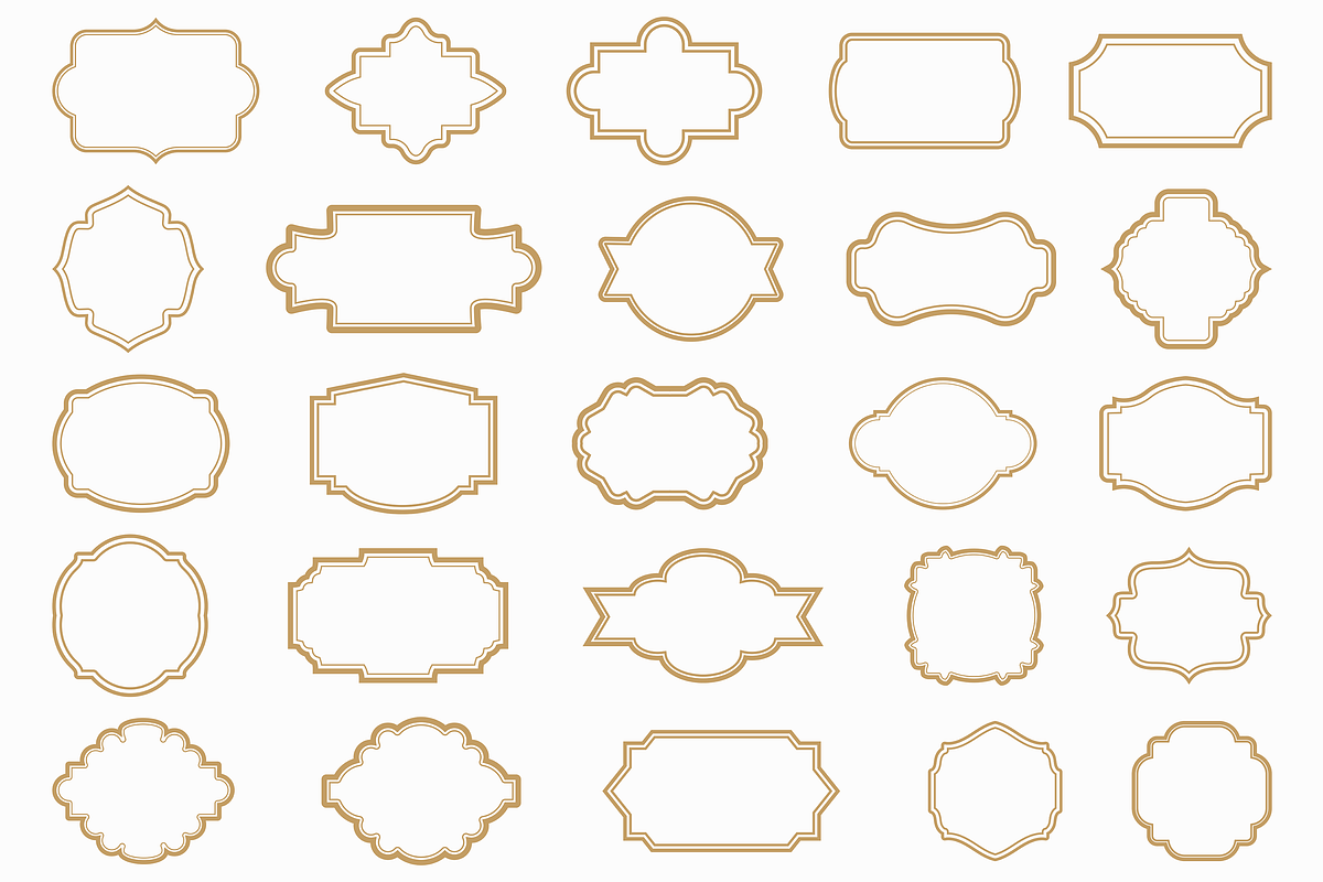 Classic Frame Label Border Bundle, a Decorative Illustration by Kusumaillustration (Photo 5 of 16)