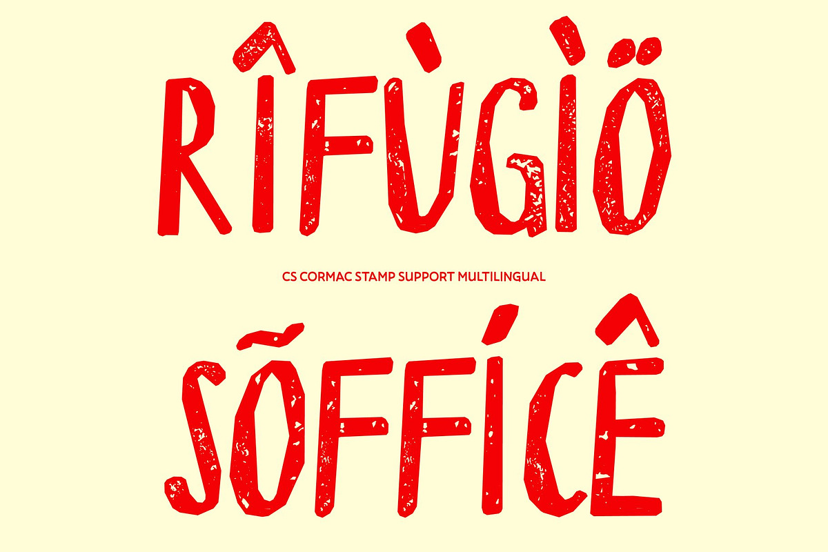 CS Cormac Stamp, a Sans Serif Font by Craft Supply Co. (Photo 7 of 8)