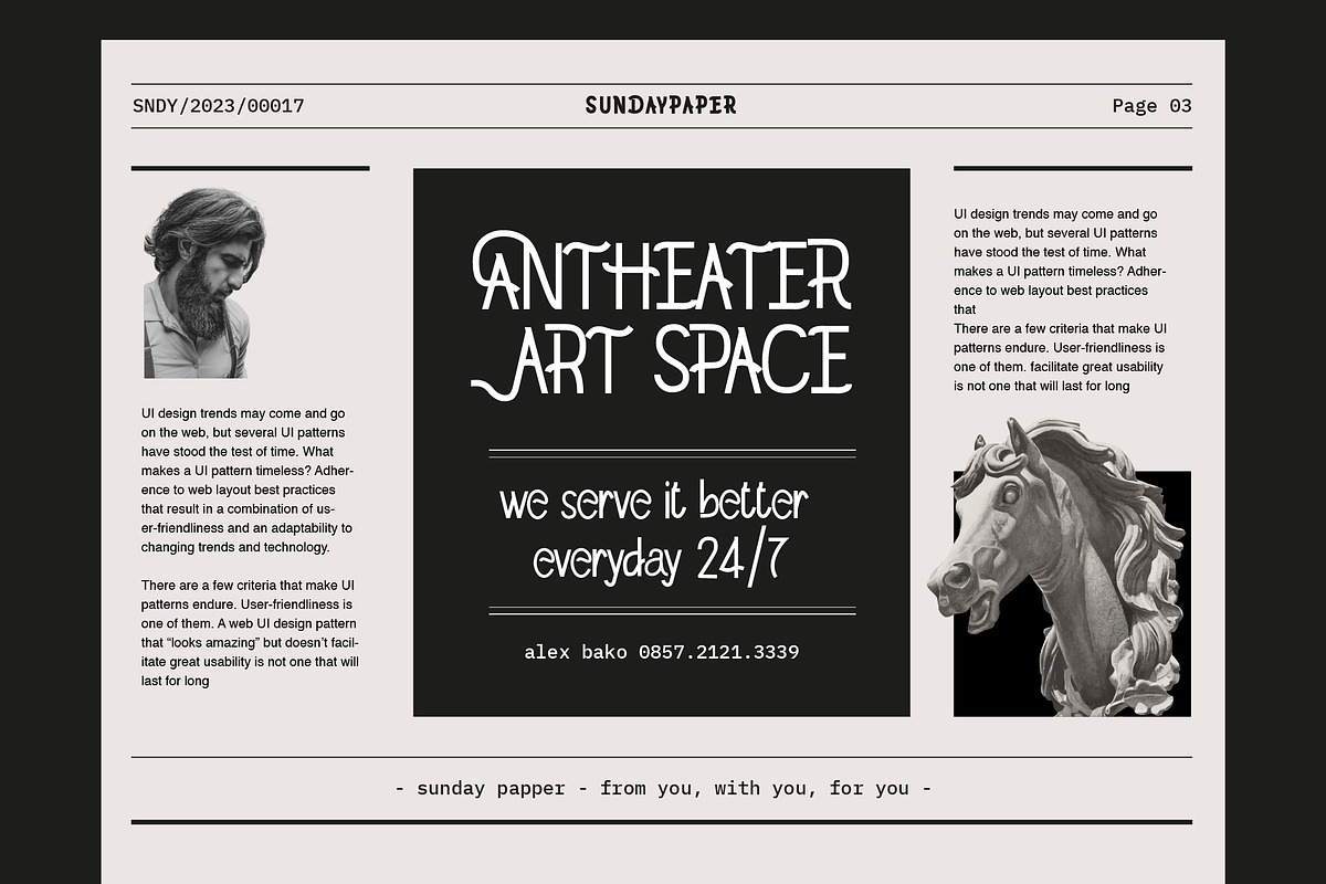 Zeventien Typeface, a Sans Serif Font by Sundaylab (Photo 4 of 6)