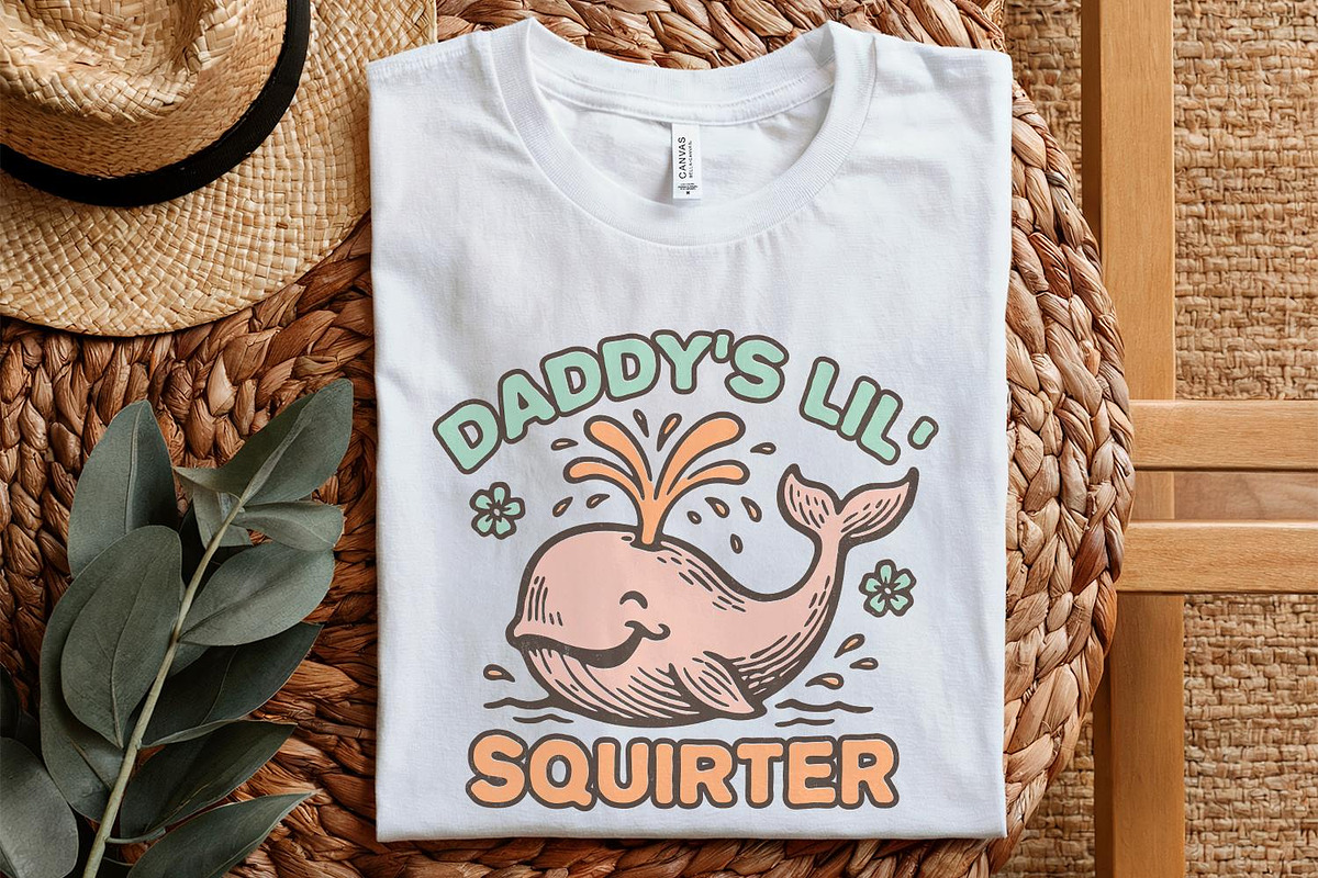 Daddy’s Lil’ Squirter PNG, Cute, an Illustration by SharpMarketplace (Photo 5 of 9)