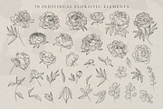 Line Art Peonies Illustrations, a Decorative Illustration by La Petite Line Art (Thumbnail 2 of 11)