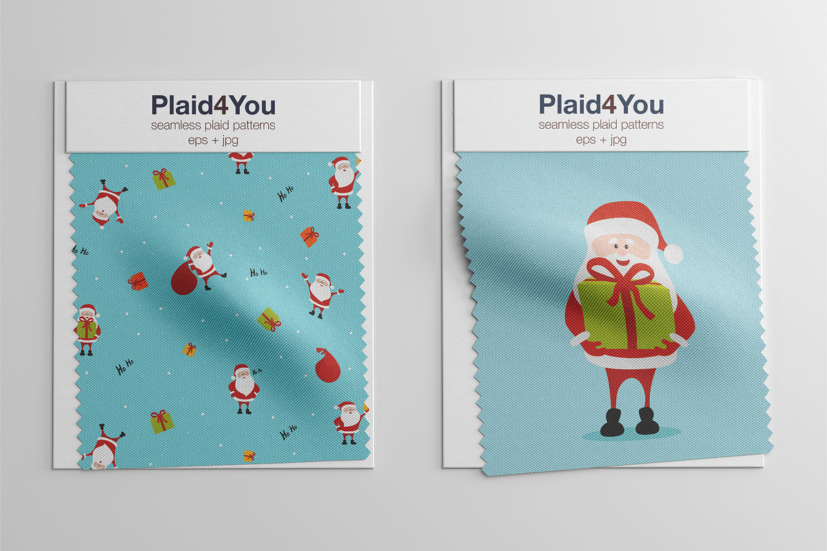 Santa Claus Illustrations & Pattern, a Decorative Illustration by Plaid4You (Photo 7 of 9)
