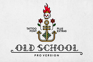 Old School - cool tattoo retro font