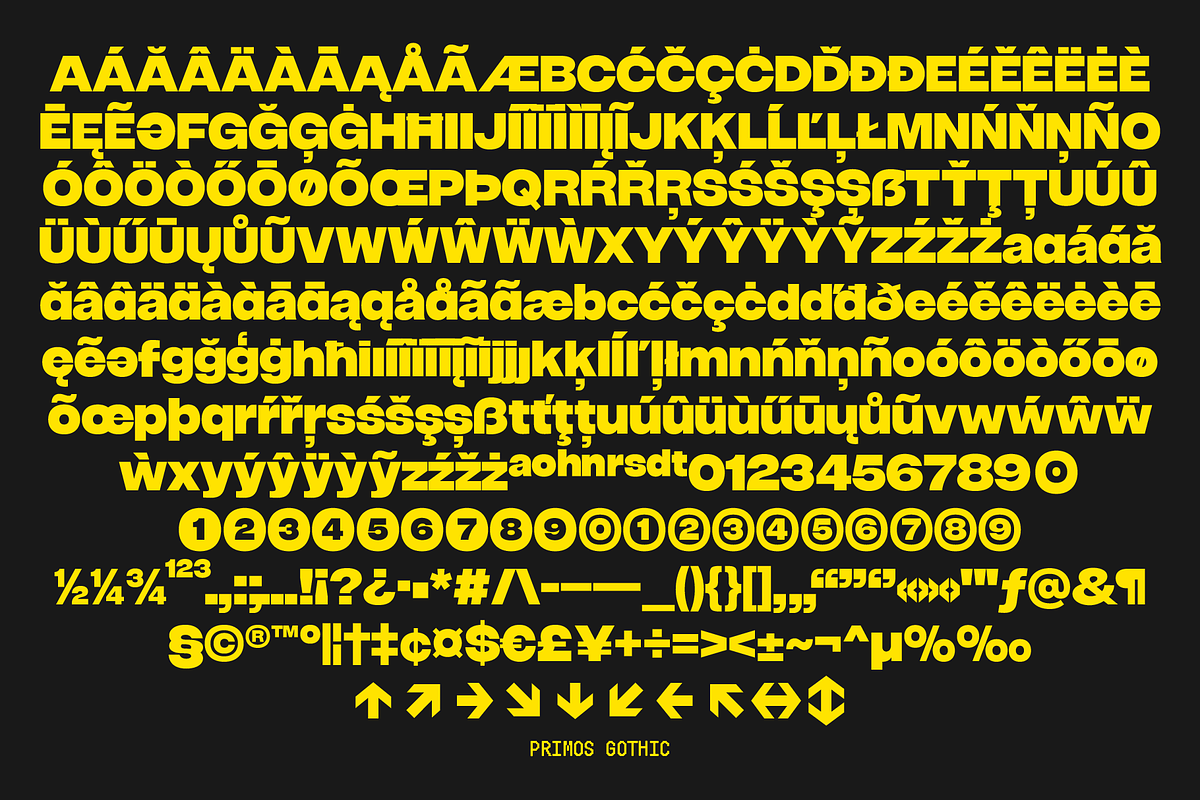 GW Primos Gothic, a Font by Goodwheel Studio (Photo 14 of 15)