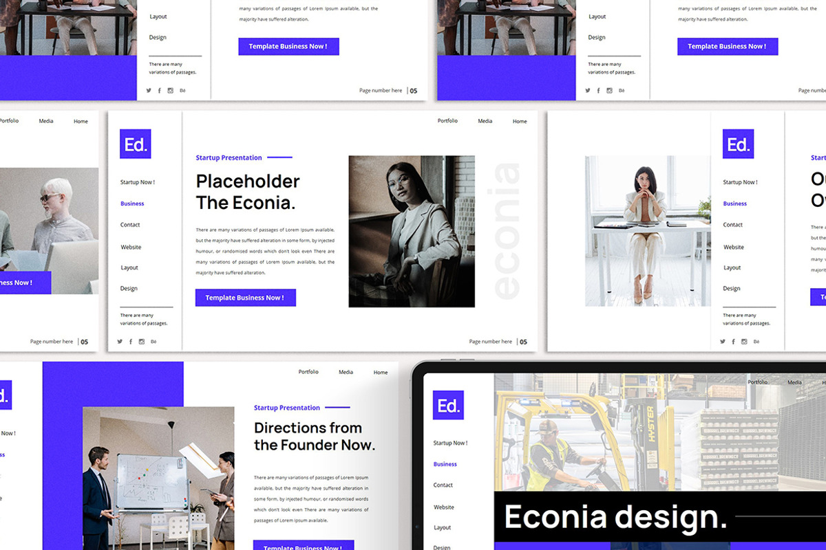 Econia Google Slide Template, a Presentation Template by slidenotion (Photo 1 of 5)