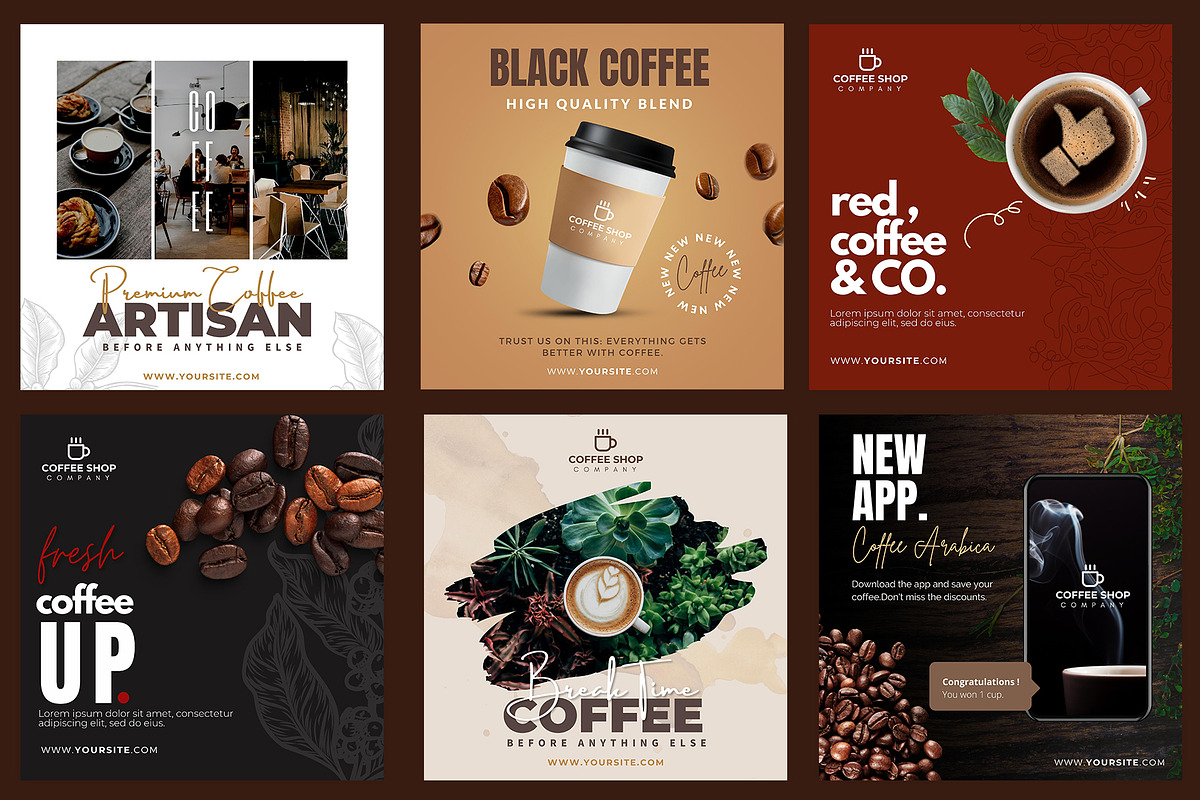 Canva instagram Coffee Template, a Social Media Template by illycreative (Photo 4 of 5)