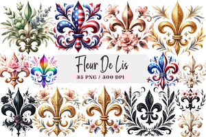 Fleur De Lis Png, an Illustration by DreamArtGraphic