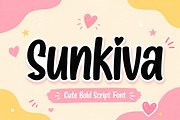 Sunkiva – Cute Bold Script Font, a Script Font by Wow Magic (Thumbnail 1 of 5)