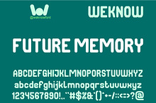 Future Memory font