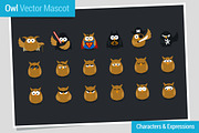 Owl - Vector Webiste Mascot, an Animal Illustration by wowu (Thumbnail 4 of 5)