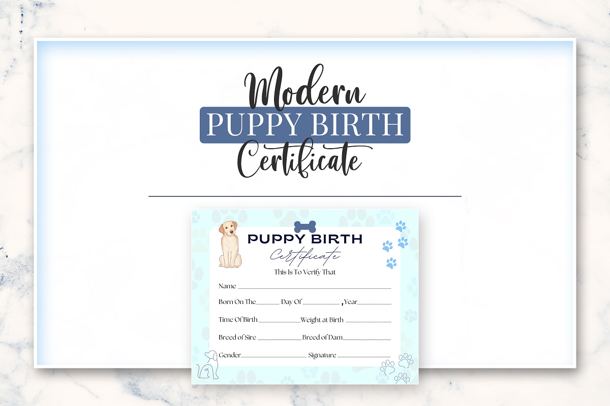 Puppy Birth Record Sheet, a Templates & Theme by Snapybiz (Photo 6 of 8)