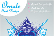 Ornamented shield design, an Object Graphic by Pelican graphics (Thumbnail 2 of 3)