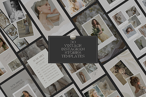 Canva Vintage Photo Collage Stories, a Templates & Theme by Uyava Space