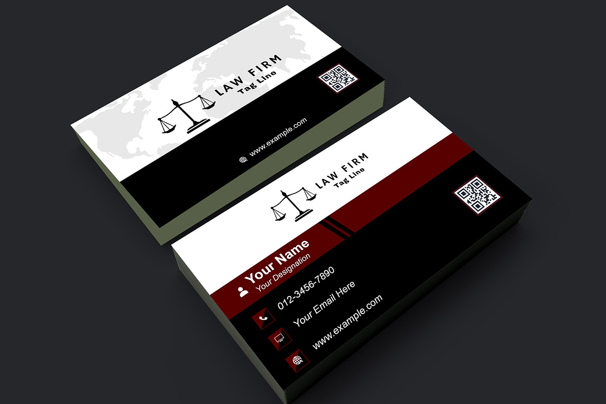 Minimalist Lawyer Card PSD preview 4