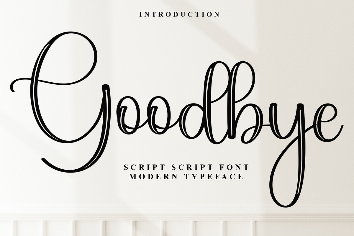 Goodbye, a Handwritten Font by FreshTypeINK (Photo 1 of 8)