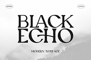 Black Echo Modern Ligature Font, a Font by AndrewPixelType (Thumbnail 1 of 12)