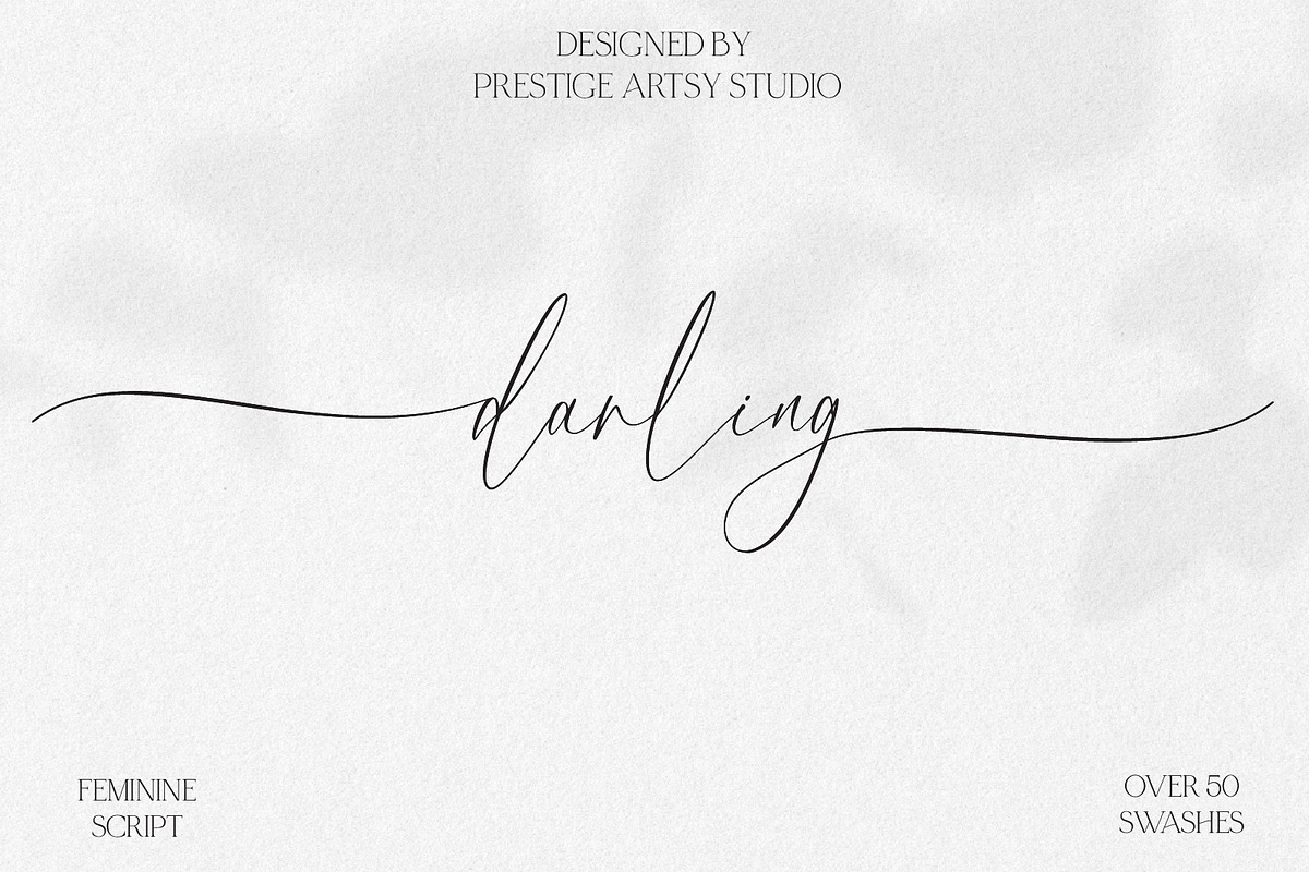 Darling Script, a Font by Prestige Artsy Studio (Photo 1 of 9)