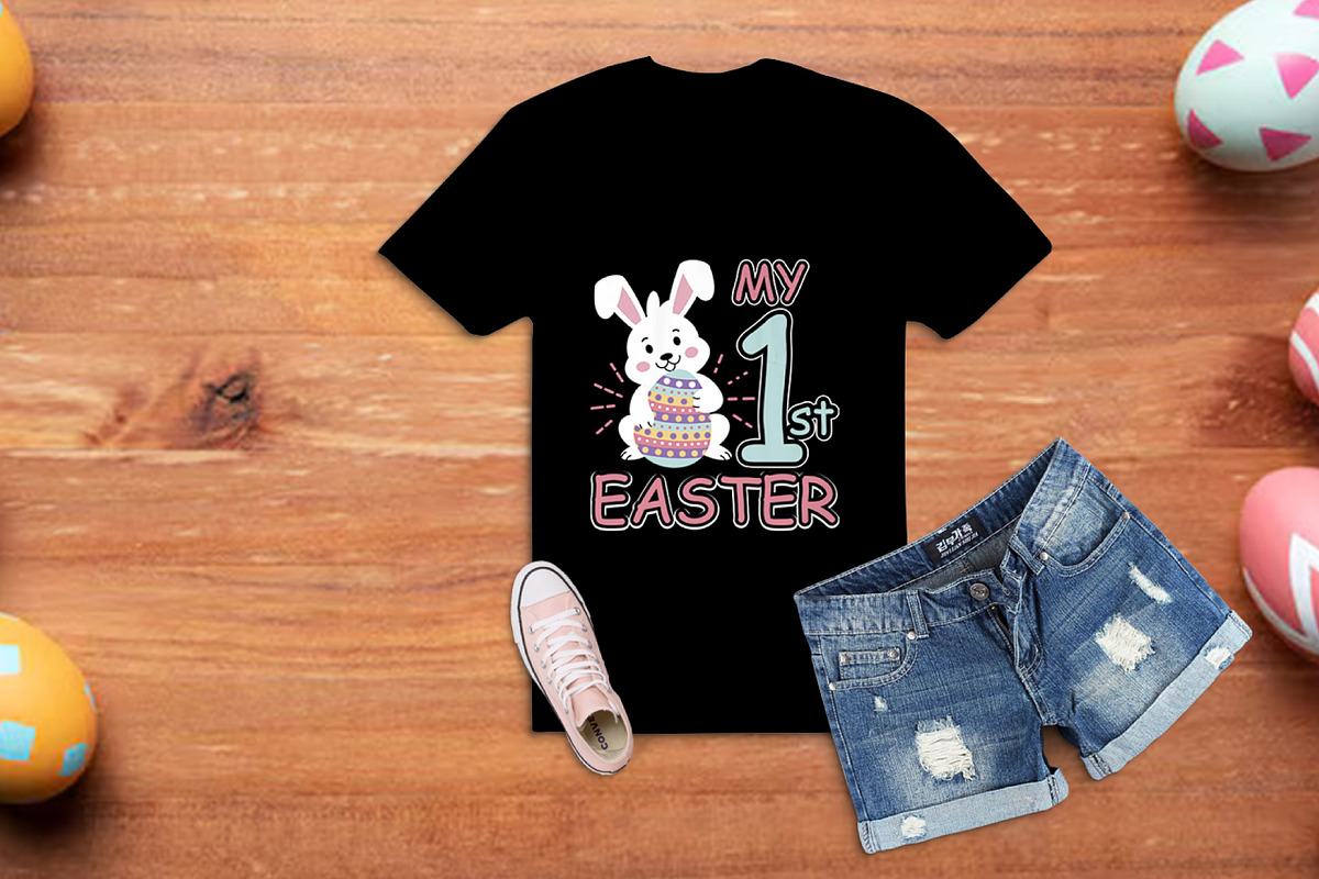 My First Easter Shirt | Baby Easter, a Graphic by Vector Portal (Photo 2 of 5)
