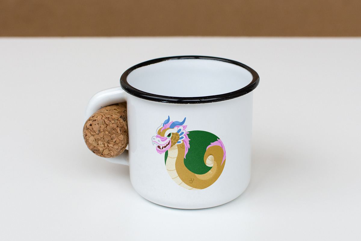Chinese dragon mascot avatars set, an Animal Illustration by Good Studio (Photo 5 of 5)