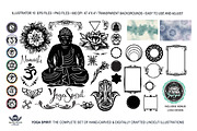 Yoga Spirit Linocuts, a Graphic by WhiteRiverStudio (Thumbnail 2 of 5)