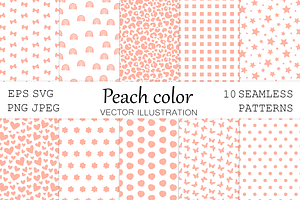 Peach Pattern. Abstract Pattern