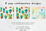 Watercolor cactus 20oz Tumbler, an Object Graphic by AnastasiaWatercolor (Thumbnail 2 of 3)