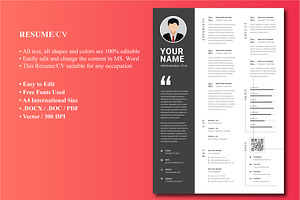 Modern Executive Resume Template, a Resume Template by Blue Digital Studio