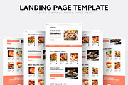Restaurant Landing Page, an UI Kit Template by CreativeShaper (Thumbnail 1 of 5)