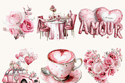 Watercolor Pink Valentines Day, a Seasonal Illustration by Design Scotch (Thumbnail 3 of 8)