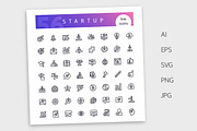 Startup Line Icons Set, an Outline Icon by Voysla's Shop (Thumbnail 4 of 4)