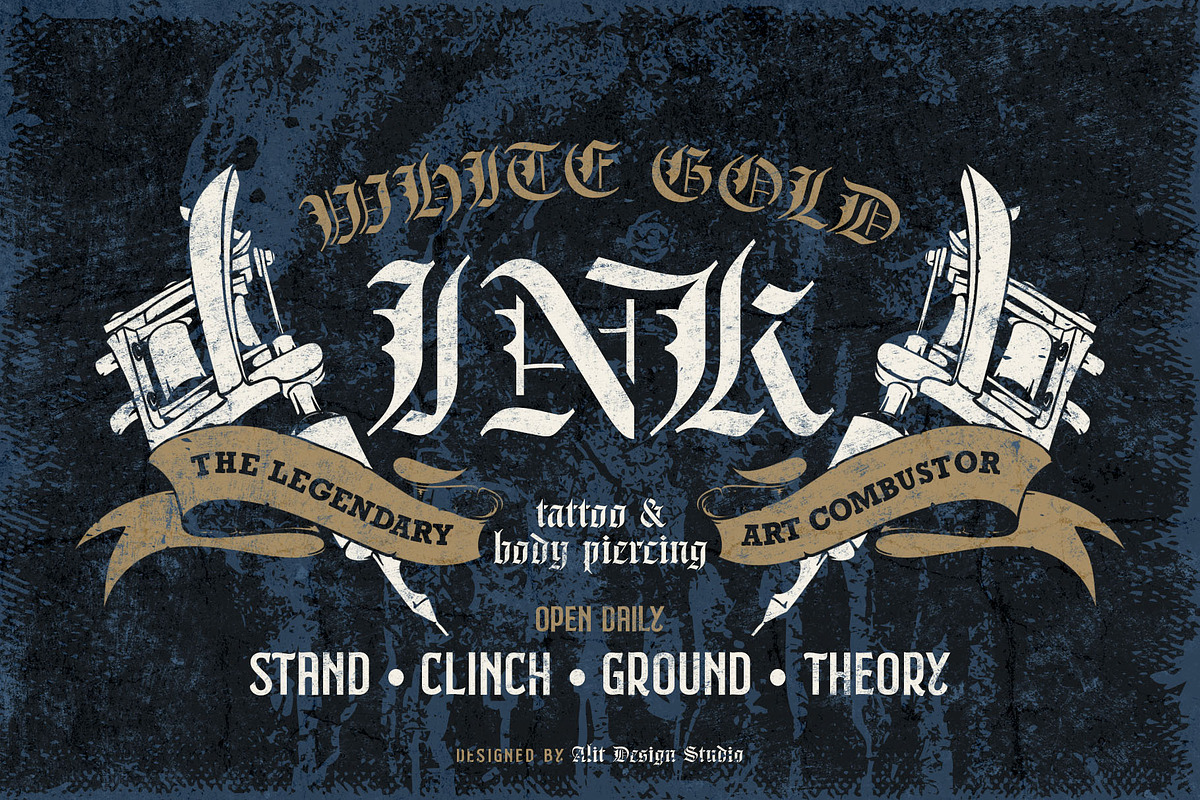 Braysilk Typeface, a Blackletter Font by alit design (Photo 11 of 22)